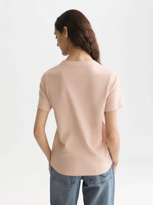EMBROIDERED LOGO T-SHIRT ROSE DUST | SCOTCH & SODA