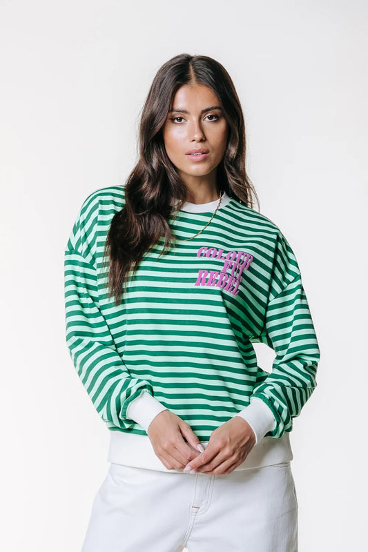 CONTRAST CUFF SWEAT | COLOURFUL REBEL