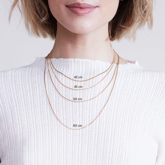 CHARMENTITY CHAIN CURB 45 CM GOLD | EDBLAD