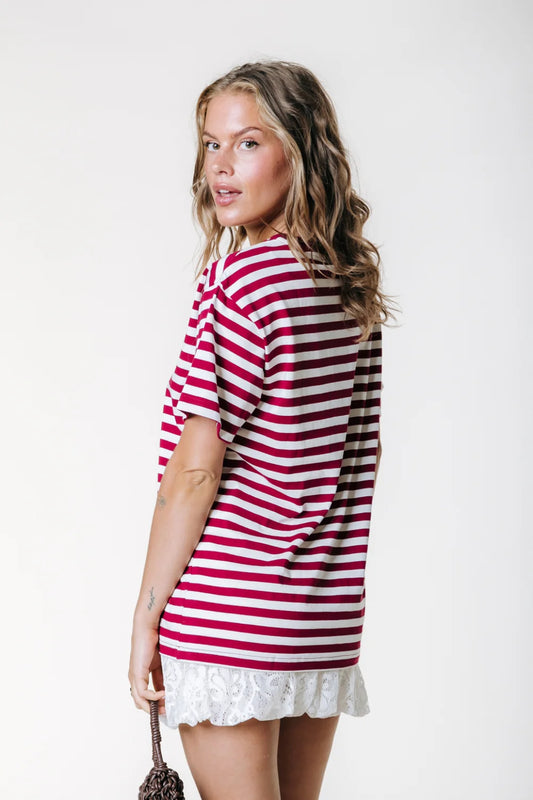 PUFF LOGO STRIPE T-SHIRT | COLOURFUL REBEL