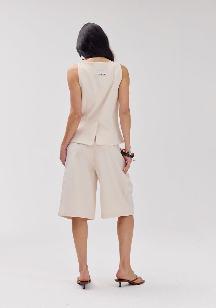 SHORT MASE ECRU | HARPER & YVE