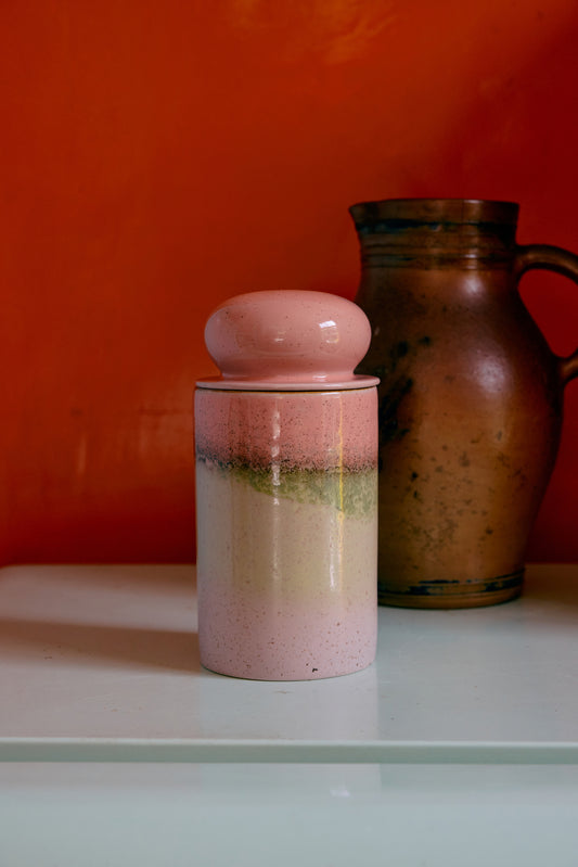 STORAGE JAR 70S GLAZE | HK LIVING