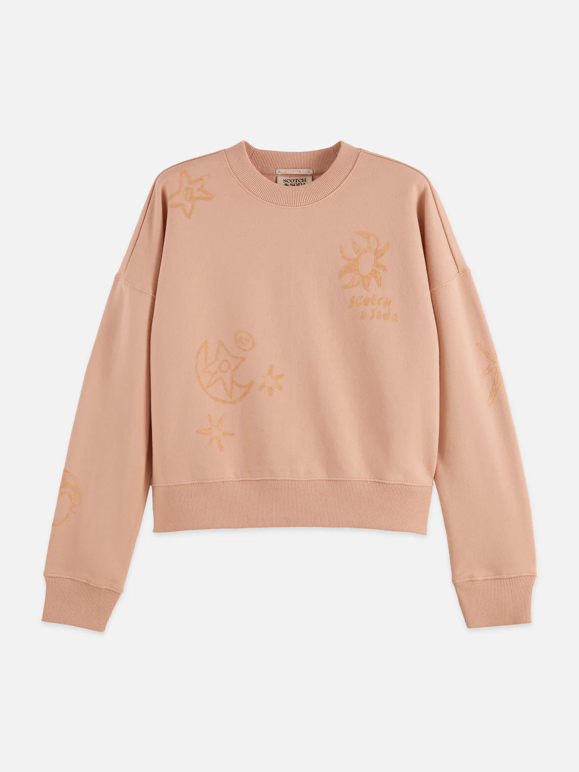 RELAXED FLOCK PRINT SWEATSHIRT | SCOTCH & SODA