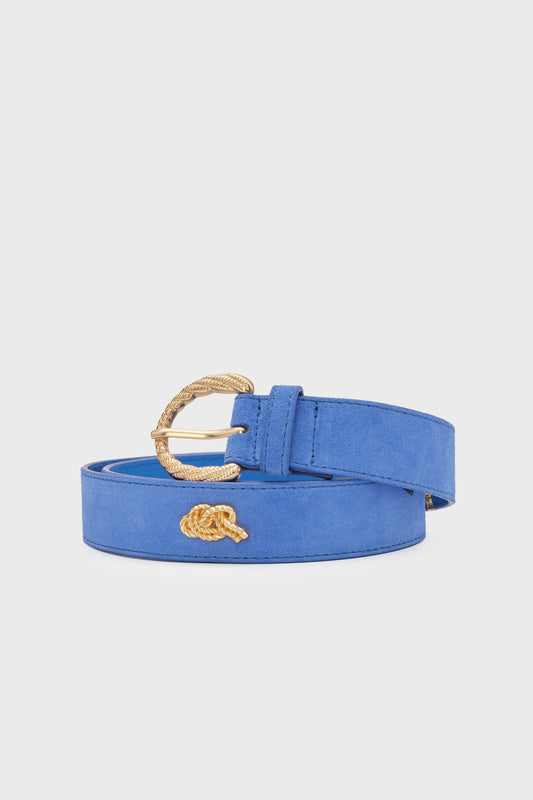 STUDDED MARINA BELT MARINA BLUE | FABIENNE CHAPOT