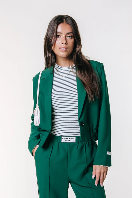 ZOE BLAZER GREEN | COLOURFUL REBEL