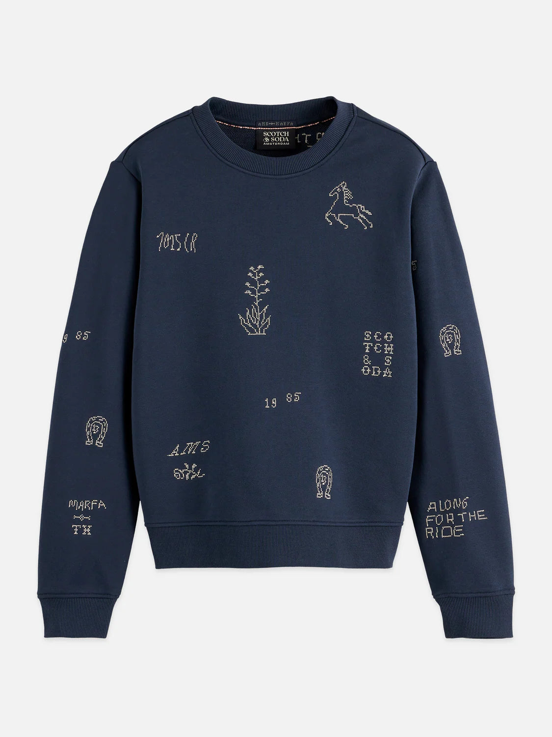 EMBROIDERED SWEATSHIRT | SCOTCH & SODA