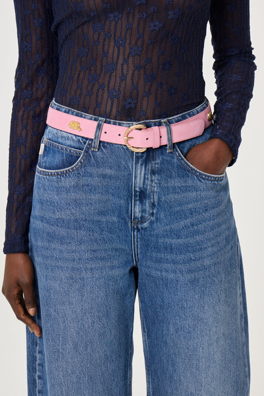 STUDDED MARINA BELT PINK RENDEZ VOUS | FABIENNE CHAPOT