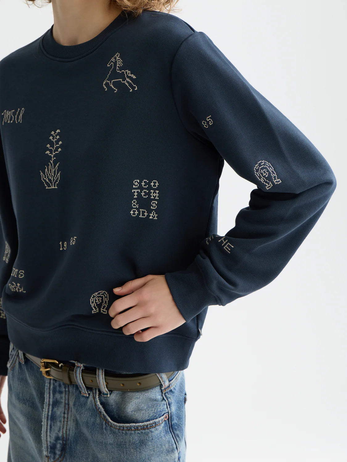 EMBROIDERED SWEATSHIRT | SCOTCH & SODA