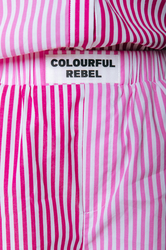 LYN STRIPE SHORT LIGHT PINK | COLOURFUL REBEL