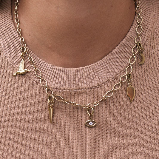 CARREAU CHAIN NECKLACE GOLD | EDBLAD