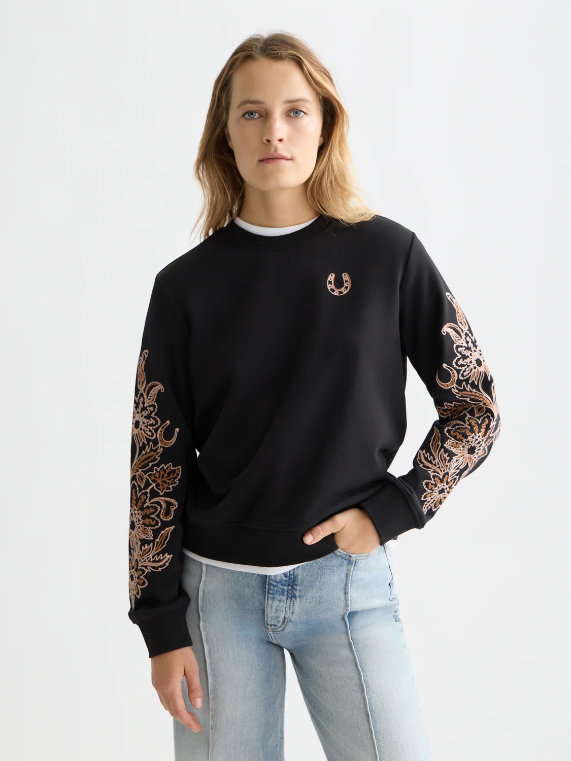 EMBROIDERED REGULAR-FIT SWEATSHIRT | SCOTCH & SODA