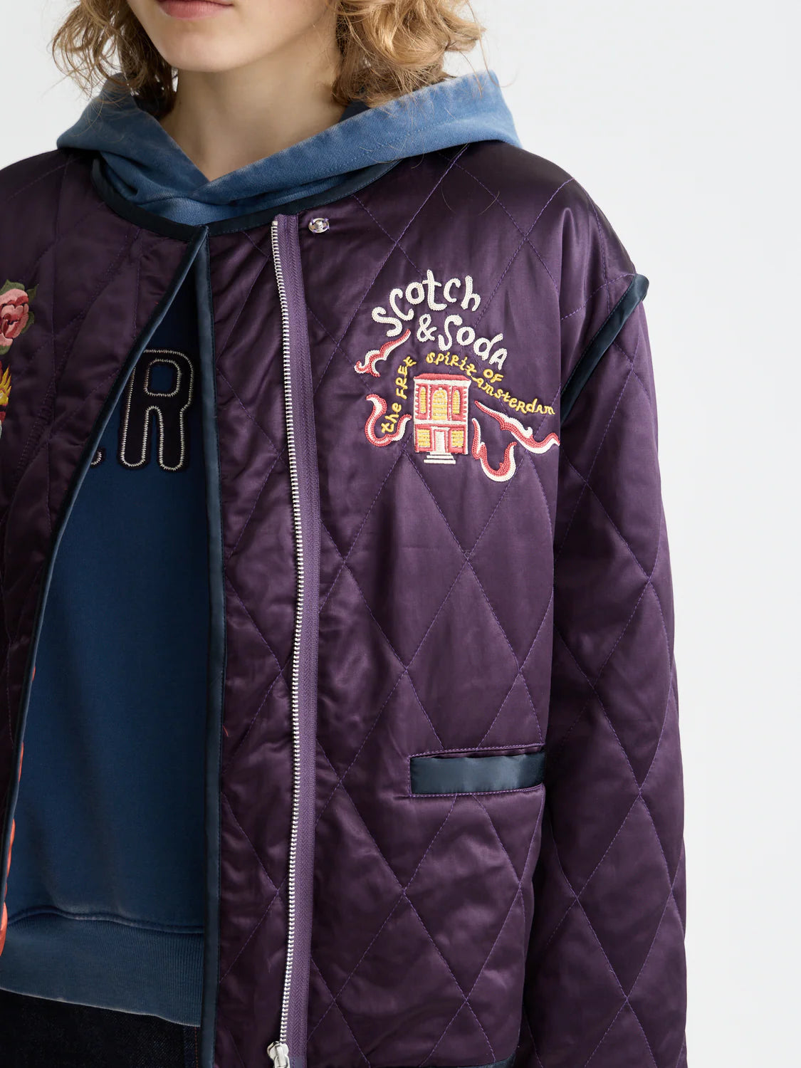 THE 40TH ANNIVERSARY EMBROIDERED REVERSIBLE SOUVENIR JACKET | SCOTCH & SODA