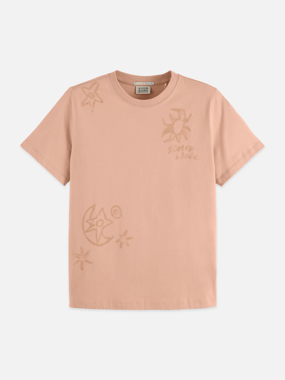 FLOCK PRINT T-SHIRT | SCOTCH & SODA