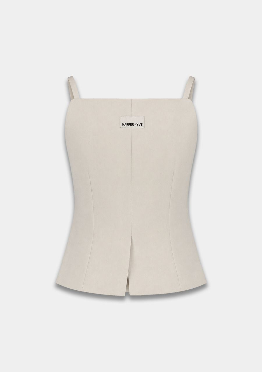 GILET REY ECRU | HARPER & YVE