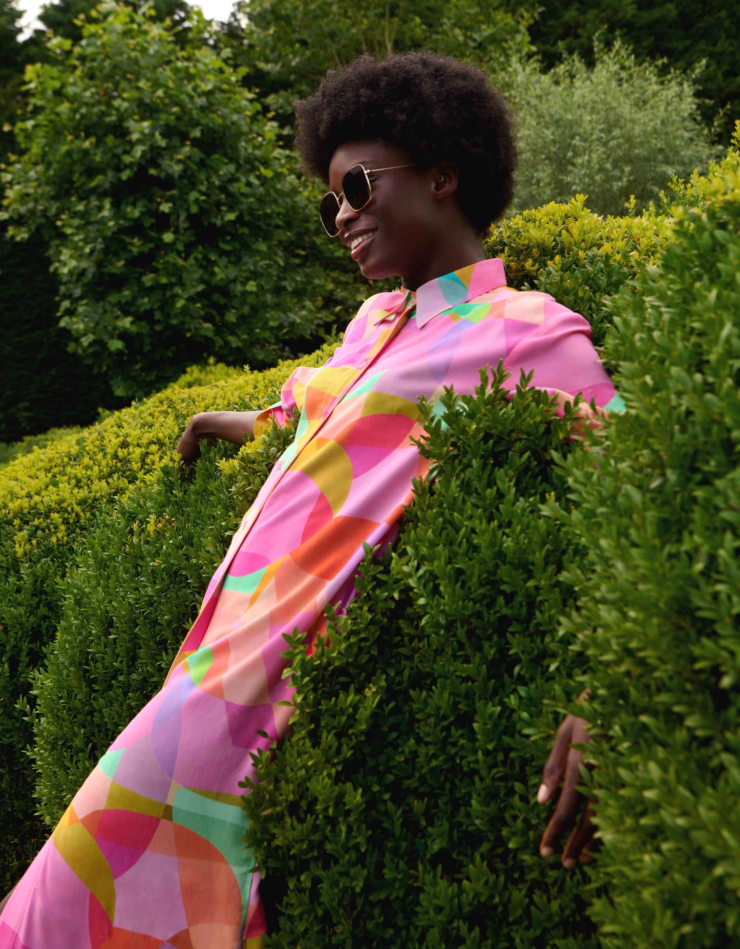 DIERAMA LONG SLEEVES DRESS PRISM PINK | OILILY