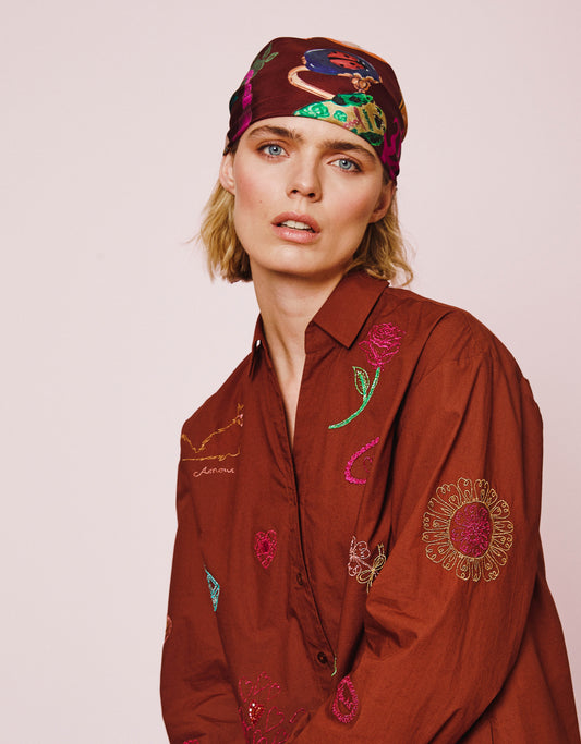 BONNIE BLOUSE HOT CHOCOLATE | OILILY