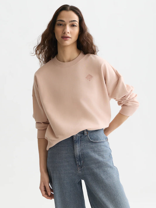 EMBROIDERED LOGO RELAXED SWEATSHIRT | SCOTCH & SODA