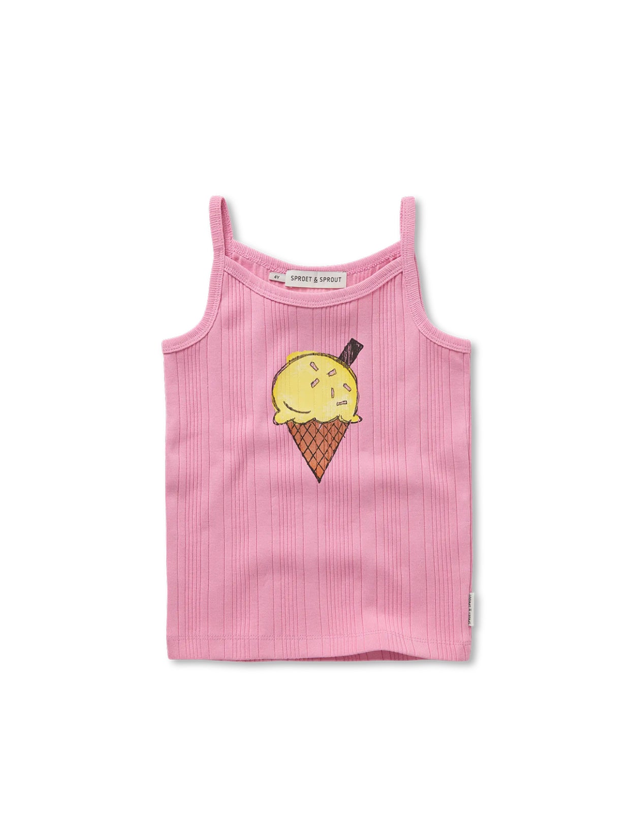 GIRLS SPAGHETTI TOP ICE CREAM | SPROET & SPROUT