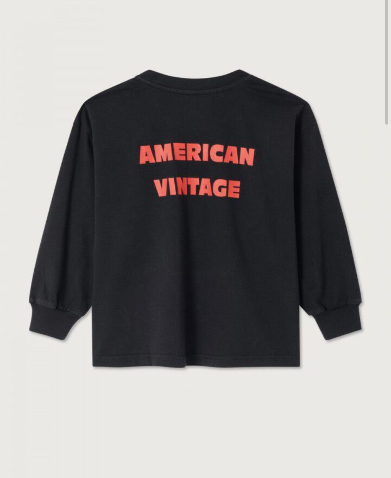 KINDER T-SHIRT FIZVALLEY ZWART | AMERICAN VINTAGE
