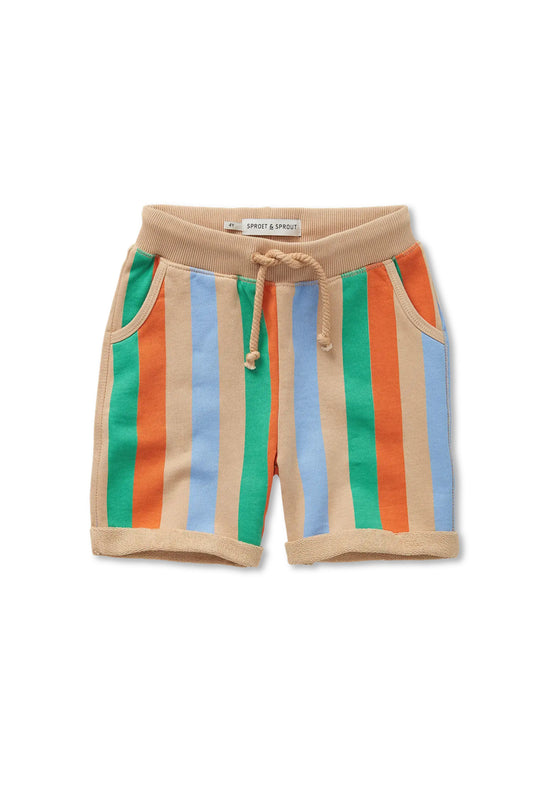 SWEAT SHORTS MULTI COLOUR STRIPES | SPROET & SPROUT