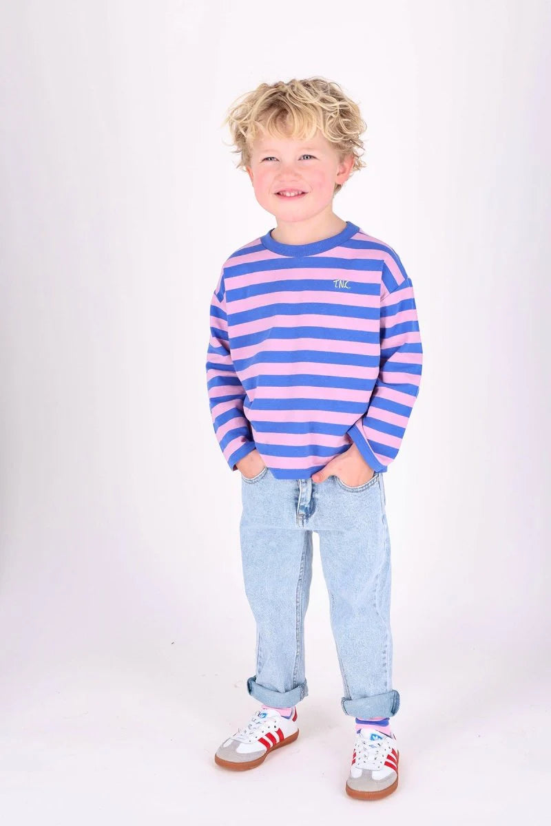 LOU T-SHIRT ROZE BLAUW | THE NEW CHAPTER