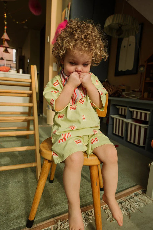 JACEY CO-ORD GROEN GIANT STEPS | THE NEW CHAPTER