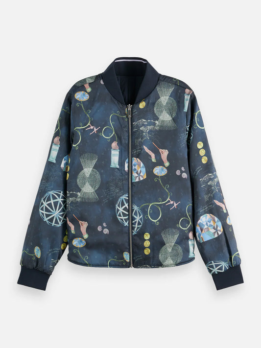 REVERSIBLE QUILTED BOMBER SKY CAPTAIN | SCOTCH & SODA