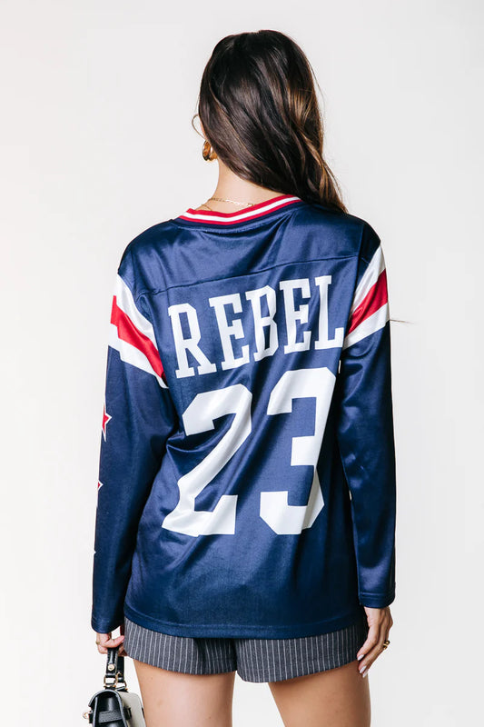 KAYLA FOOTBALL T-SHIRT | COLOURFUL REBEL