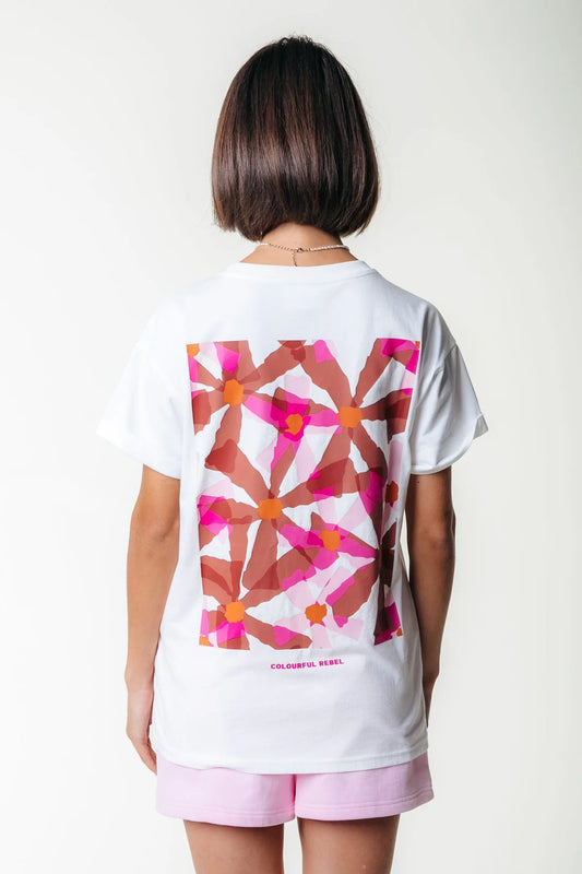 FLOWER SQUARE BOXY TEE | COLOURFUL REBEL