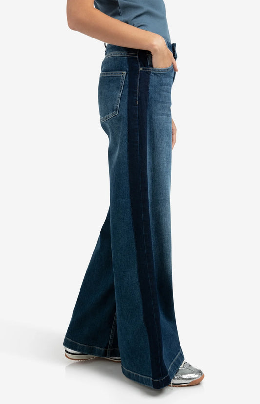 HIGHWAIST JEANS MET TAPE DETAIL | YAYA