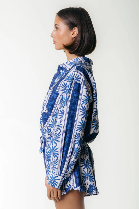 SENSA RUFFLE SHORT BRIGHT BLUE | COLOURFUL REBEL