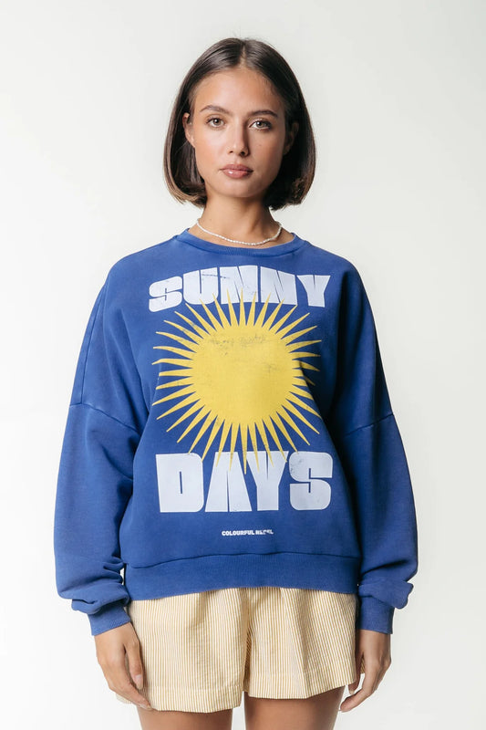 SUNNY DAYS SWEAT BRIGHT BLUE | COLOURFUL REBEL