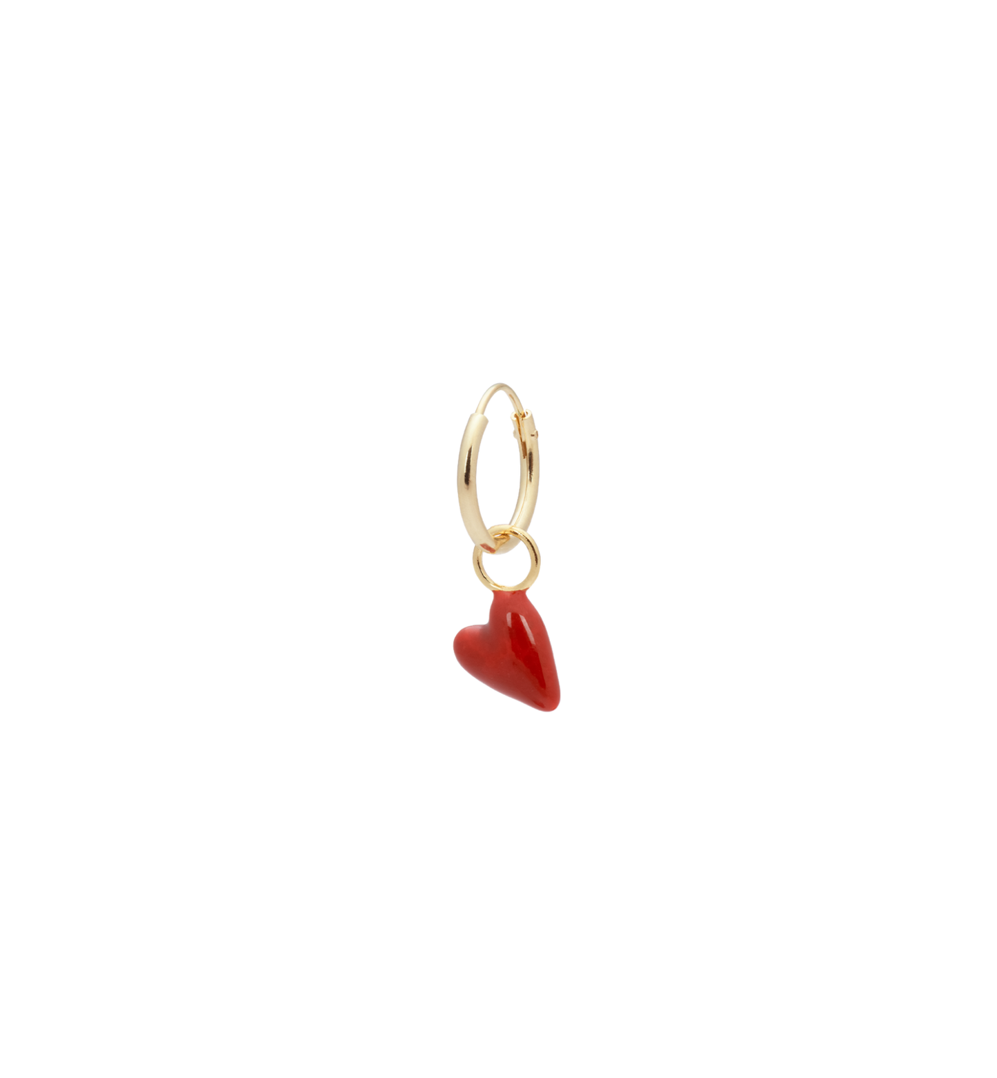 SINGLE HEART BEAT RING EARRING | ANNA + NINA