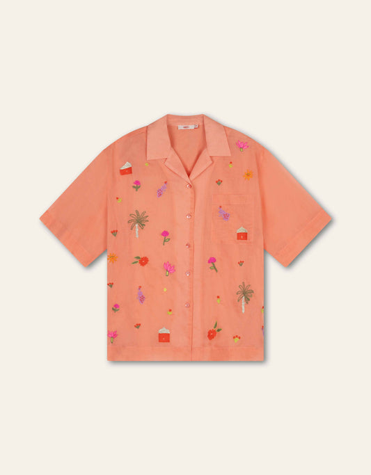 BOWLING SS BLOUSE CRABAPPLE | OILILY