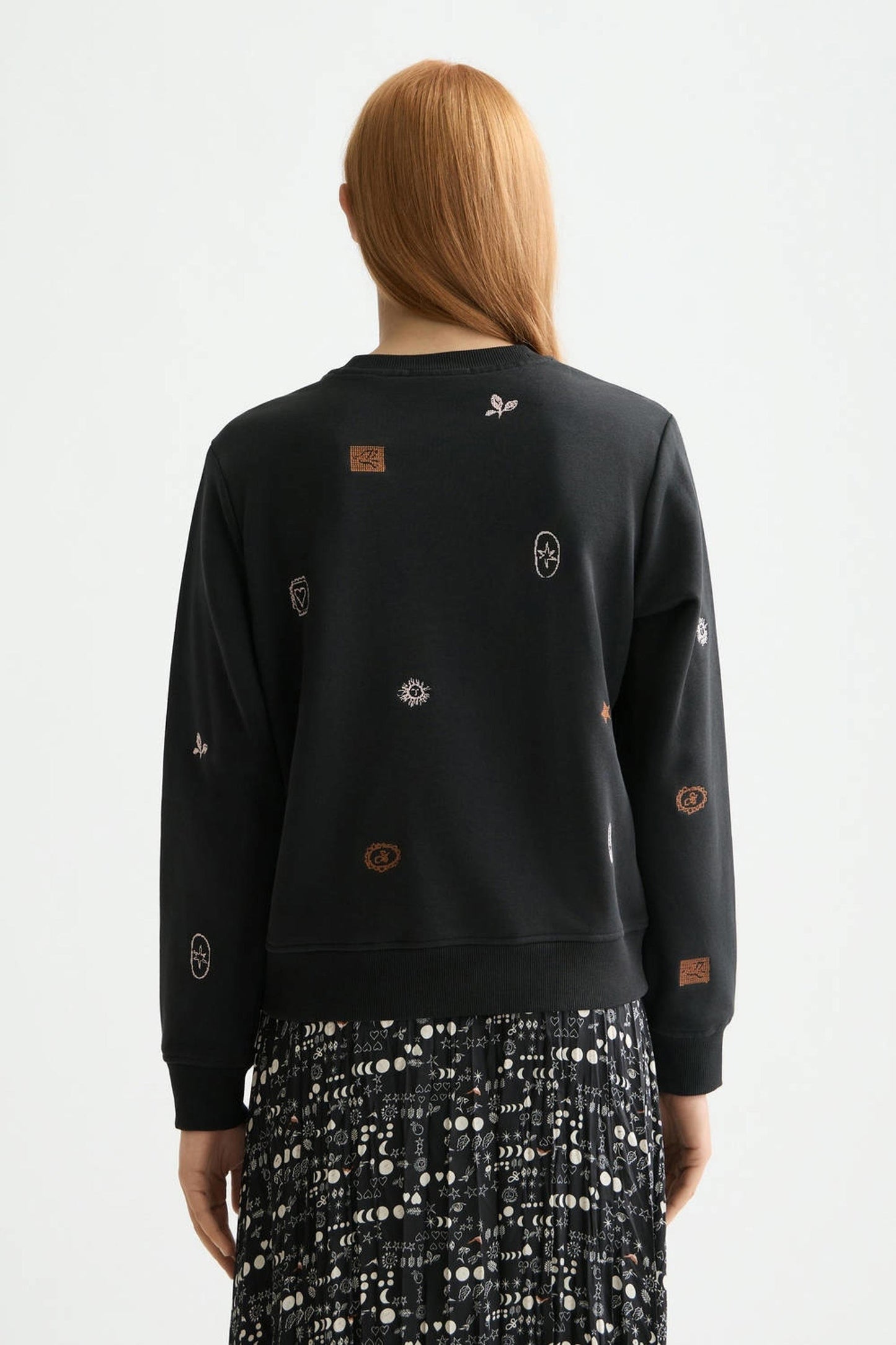 EMBROIDERY REGULAR SWEATSHIRT METEORITE | SCOTCH & SODA