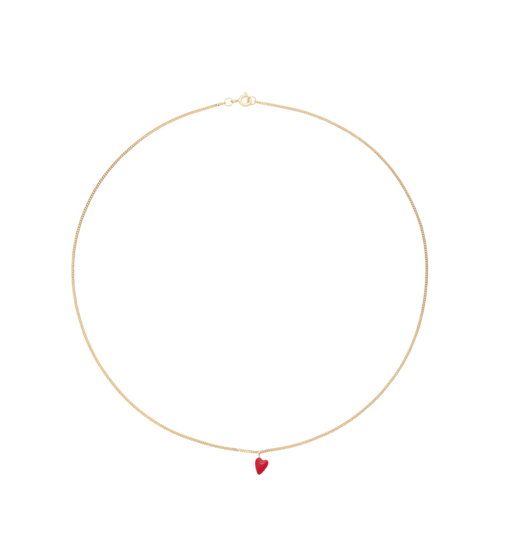 HEART BEAT NECKLACE RED | ANNA + NINA