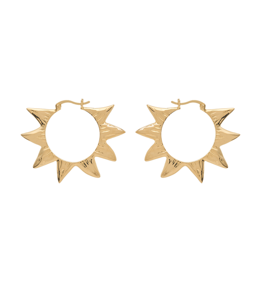 LARGE SOLEIL HOOP EARRINGS | ANNA + NINA