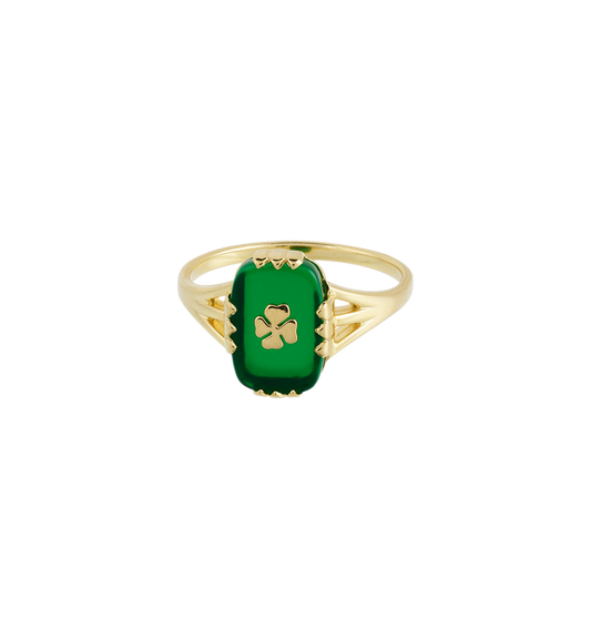 LUCKY SHAMROCK RING | ANNA + NINA