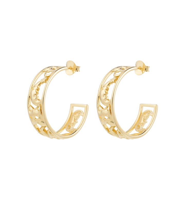 MASQUERADE HOOP EARRINGS | ANNA + NINA