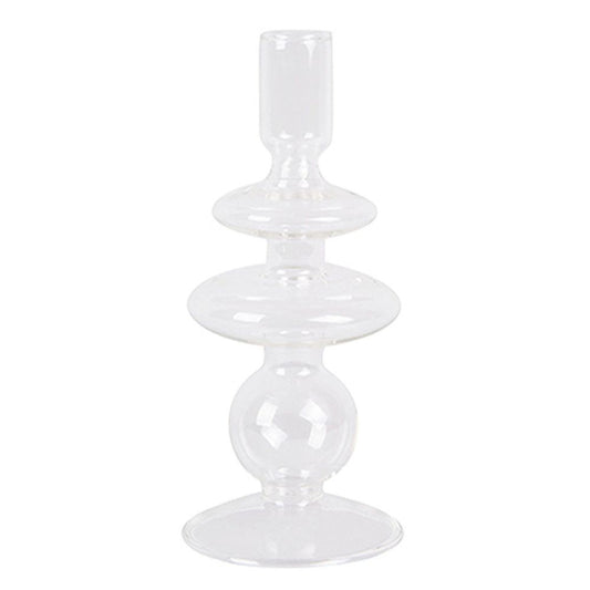 CANDLE HOLDER GLASS ART RINGS MEDIUM | PRESENT TIME
