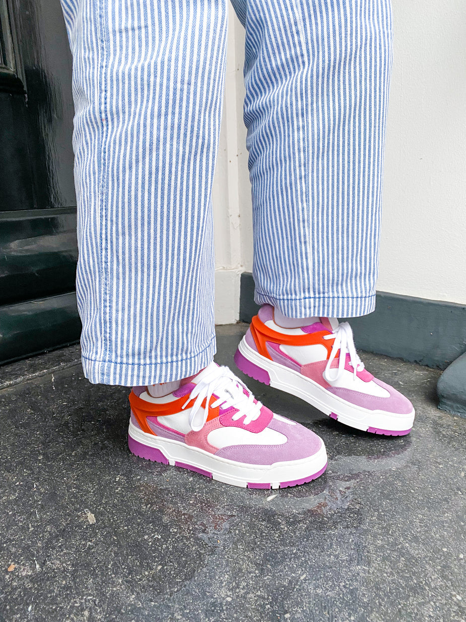 DURBAN SUEDE SNEAKER PURPLE ORANGE | DWRS