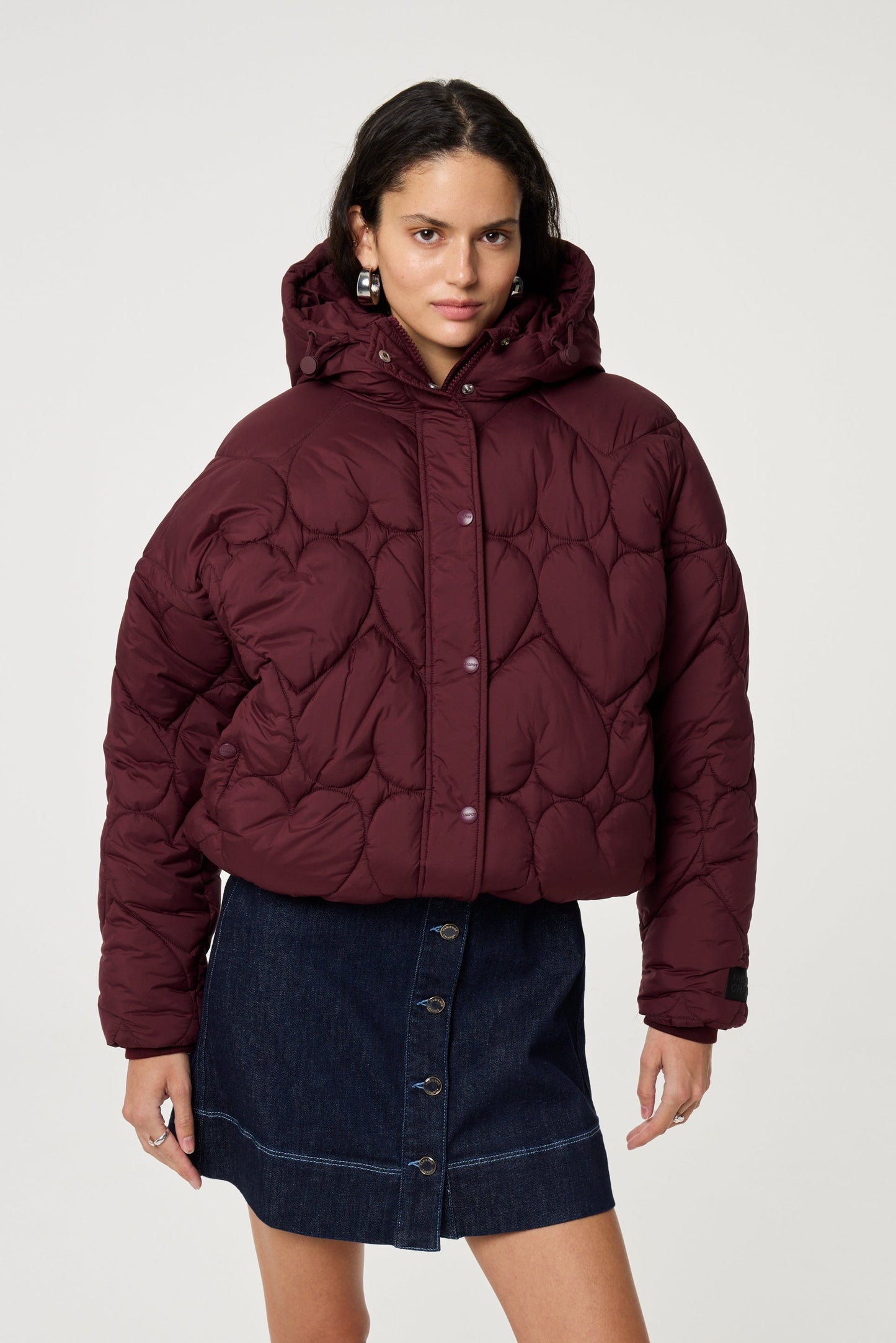 PRISCA PUFFER DEEP BURGUNDY | Fabienne Chapot