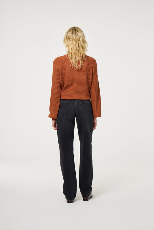 MARIE STRAIGHT LEG JEANS BLACK | FABIENNE CHAPOT