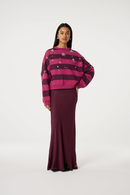 RONNY SWEATER DEEP BURGUNDY | FABIENNE CHAPOT