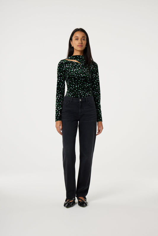 BLAKE LOOSE TAPERED JEANS BLACK | FABIENNE CHAPOT