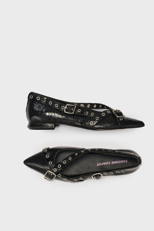 CLARA BALLERINA BLACK | FABIENNE CHAPOT