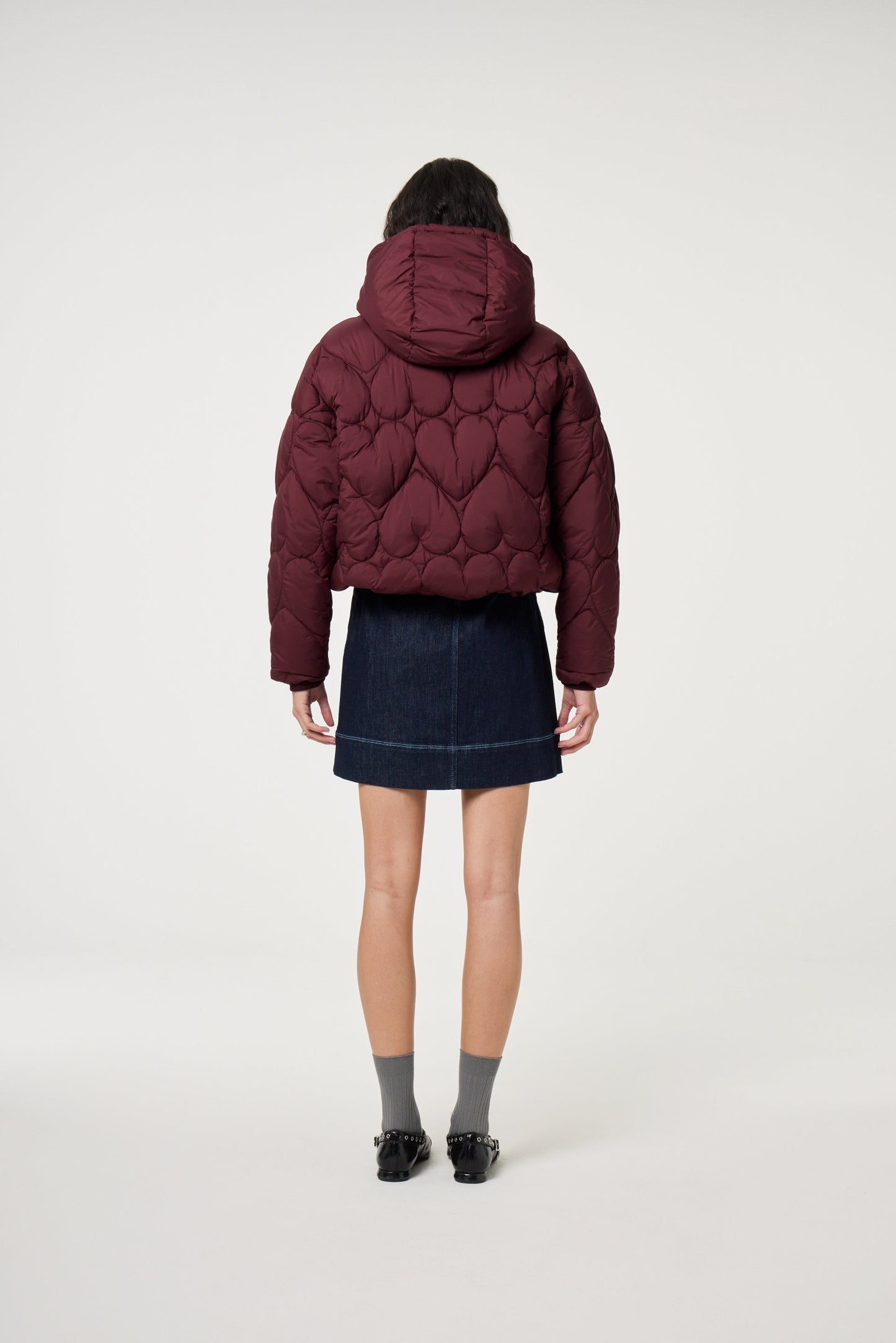PRISCA PUFFER DEEP BURGUNDY | Fabienne Chapot