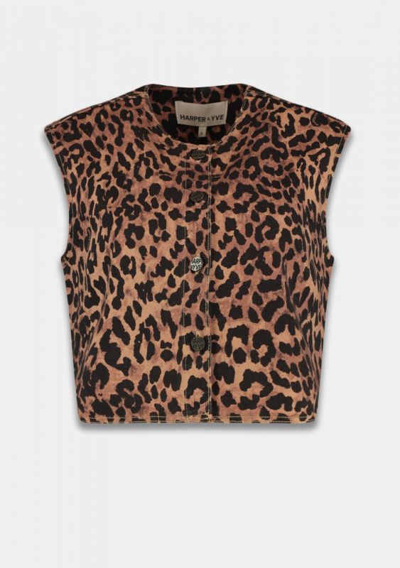 GILET GILLY LEOPARD | HARPER & YVE
