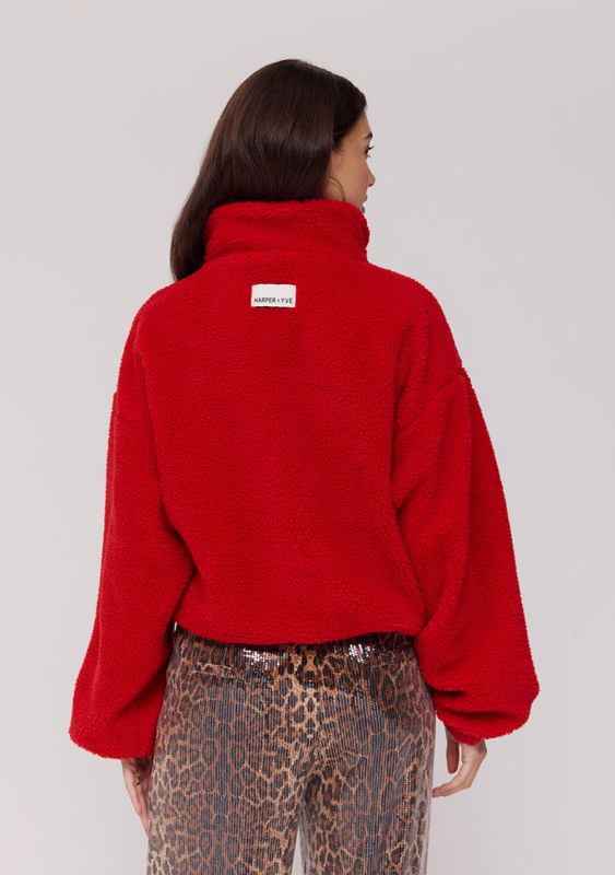 DAGMAR SWEATER POPPY RED | HARPER & YVE