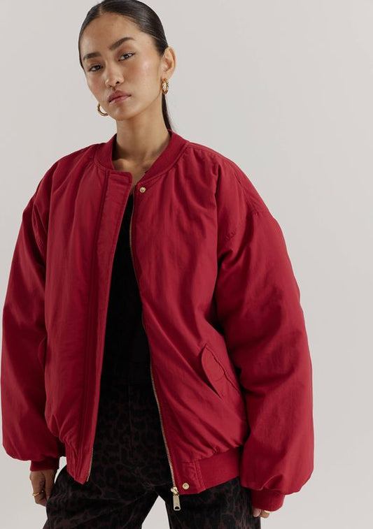 BOMBERJACK NORA BRICK RED | HARPER & YVE